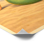 Mermaids Make Waves Retro Pin-Up Coastal Beach Art Poster (Hoek)