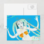 Mermaids met Dreadlocks Thunder_Cove Briefkaart (Voorkant / Achterkant)