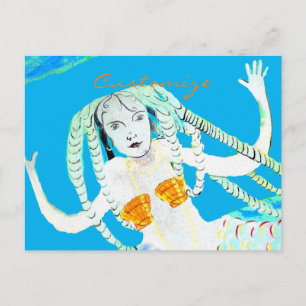 Mermaids met Dreadlocks Thunder_Cove Briefkaart