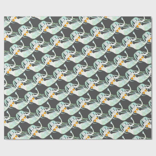 Mermaids met Dreadlocks Thunder_Cove Cadeaupapier (Vlak)