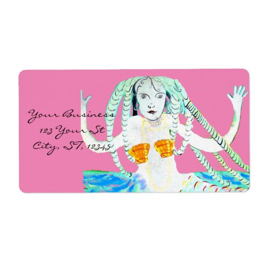 Mermaids met Dreadlocks Thunder_Cove Etiket (Voorkant)