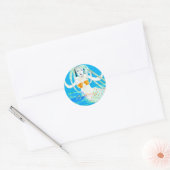 Mermaids met Dreadlocks Thunder_Cove Ronde Sticker (Envelop)