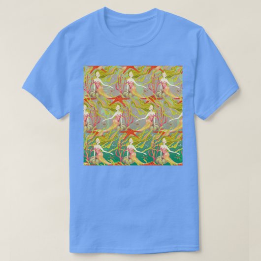 Mermaids Neck Gator Starfish Beauful Mermaid 1 T-shirt (Design voorkant)