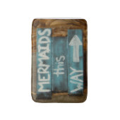 Mermaids op deze manier snijkunst badmat (Voorkant Verticaal)