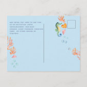 Mermaids Persoonlijke FOTO nodigt aankondiging uit Briefkaart (Achterkant)