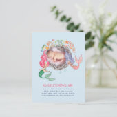 Mermaids Persoonlijke FOTO nodigt aankondiging uit Briefkaart (Staand voorkant)