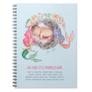 Mermaids PHOTO Baby Memories Journal Notitieboek