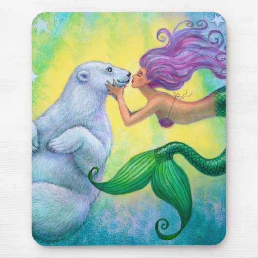 Mermaid's Polar Beer Kiss Muismat (Voorkant)