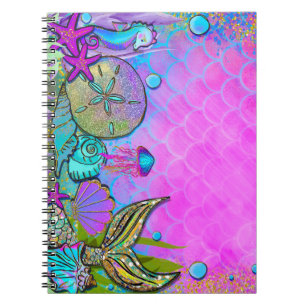 Mermaids & Sea Shells Under the Sea Sparkle Notitieboek