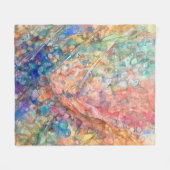 Mermaid's Shadow: Ocean Depths Fleece Deken (Voorkant (Horizontaal))