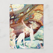 Mermaids Sisters and Ship Briefkaart (Voorkant)