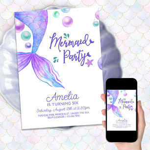 Mermaids Tail onder de Birthday-Zee Kaart