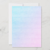 Mermaids Tail Oneder Zee 1e verjaardag Kaart (Achterkant)