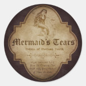 Mermaid's Tears Apothecary Ronde Sticker (Voorkant)