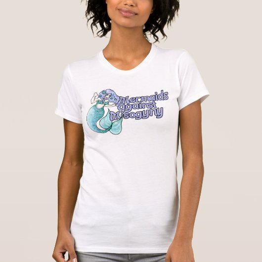 Mermaids tegen vrouwenhaat t-shirt (Voorkant)