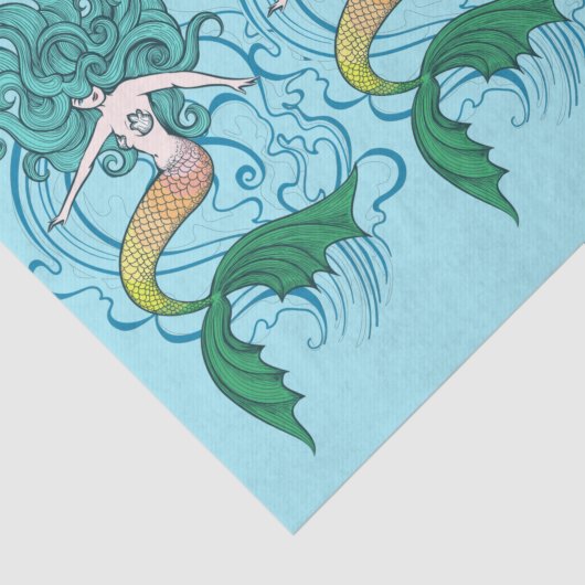 Mermaids Tissuepapier (Detail)