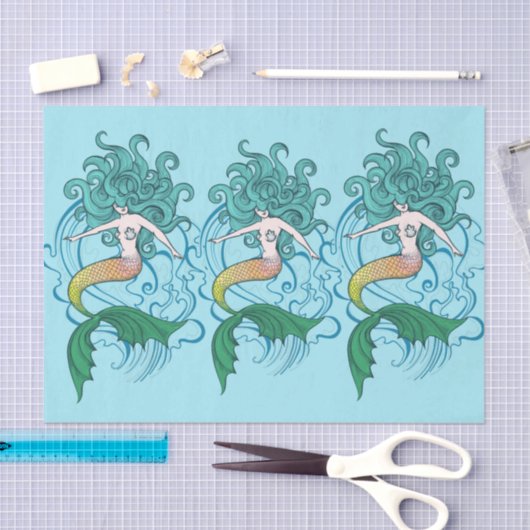 Mermaids Tissuepapier (Craft)
