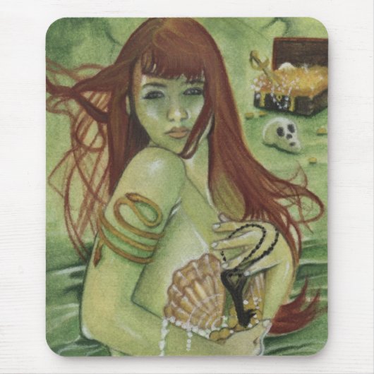 Mermaid's Treasure Mousepad Muismat (Voorkant)
