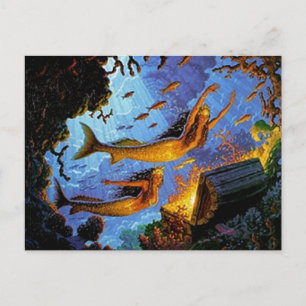 Mermaids Treasure Of Gold Briefkaart