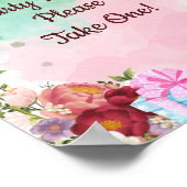 Mermaids under the Zee Party Favors Sign Poster (Hoek)