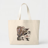 Mermaids Victoriaans illustratie Grote Tote Bag (Voorkant)