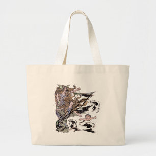 Mermaids  Victoriaans illustratie Grote Tote Bag