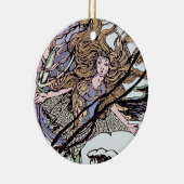 Mermaids  Victoriaans illustratie Keramisch Ornament (Rechts)