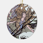 Mermaids  Victoriaans illustratie Keramisch Ornament (Links)