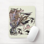 Mermaids  Victoriaans illustratie Muismat (Met muis)