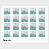 Mermaids Vierkante Sticker (Vel)