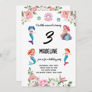 Mermaids voor meisjes kaart