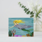 Mermaid's vriend Briefkaart (Staand voorkant)