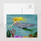 Mermaid's vriend Briefkaart (Voorkant / Achterkant)