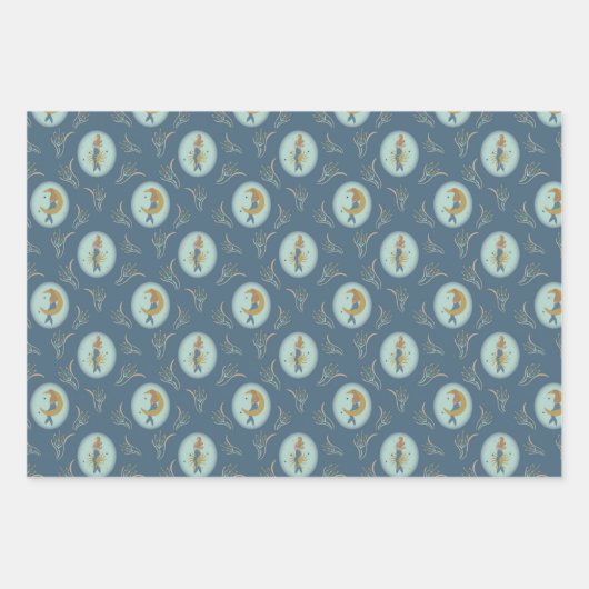Mermaids Wrapping Paper Flat Sheet Set van 3 (Voorkant 2)