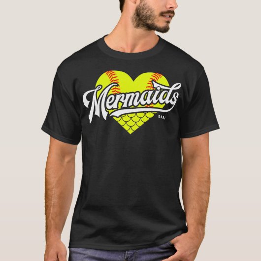 Mermaids Youth Softball BVRK 2021  T-shirt (Voorkant)