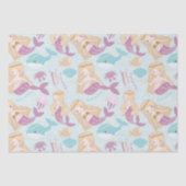 Mermaids Zee Baby shower Meisjes Verjaardagsfeest Tissuepapier (Voorkant)
