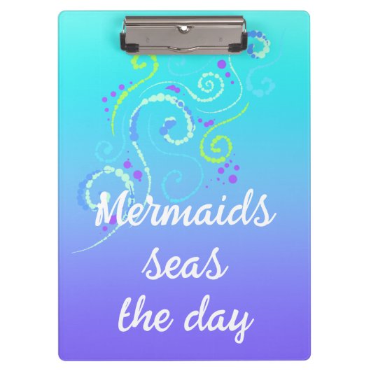 Mermaids Zeeen overdag Klembord (Voorkant)