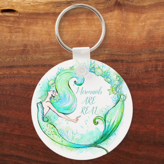 Mermaids zijn echte gunsten sleutelhanger (Voorkant)
