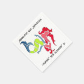 Mermaids zijn echte luiers servet (Hoek)