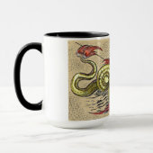 Merman die een Medieval Lyre speelt Mok (Links)