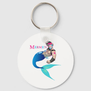 Merman Gay Cruise S. voor mannen: stranden, vaten Sleutelhanger