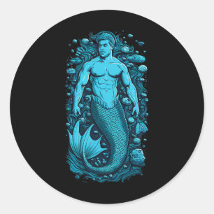 Merman Gay cruise voor mannen: straten en bros Ronde Sticker