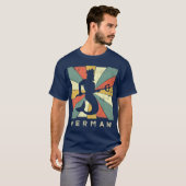 Merman Lover  Retrostijl T-shirt (Voorkant volledig)