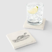  Merman Mermaid Zee Stenen Onderzetter (Zijkant)