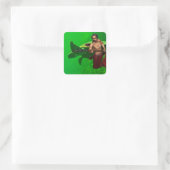 Merman met Zee Turtle Sticker (Tas)
