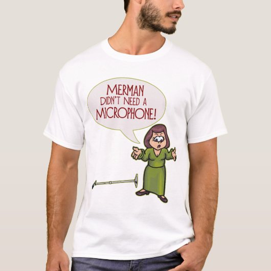 Merman/Microfoon Mannen Lite T-Shirt (Voorkant)