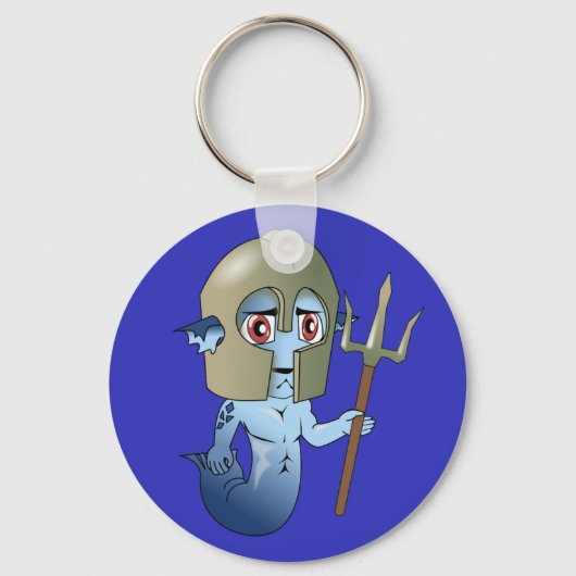 Merman Neptune's Warrior Sleutelhanger (Voorkant)