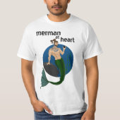 Merman op Heart T-shirt (Voorkant)