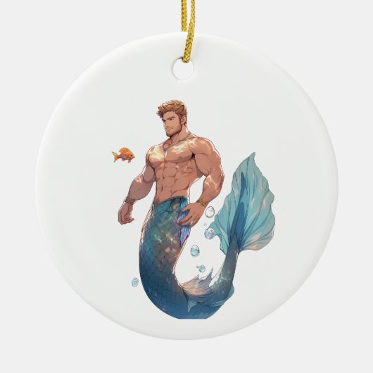 Merman Ornament - Blauwvintonijn (Voorkant)