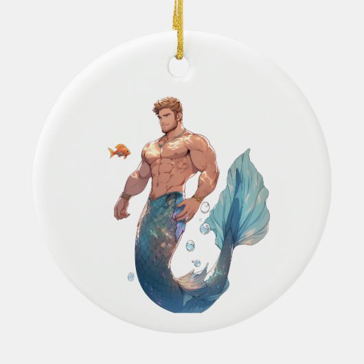 Merman Ornament - Blauwvintonijn (Achterkant)